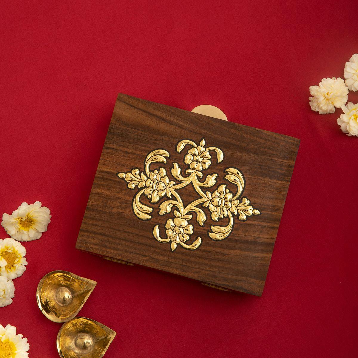 Akashganga Clutch 24K Gold Foil Ustaa Rajasthan Craft Art India Boho Regal Royal Elegant